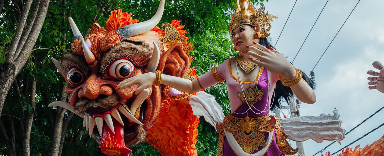 Индонезия, Парад демонов в Балийский Новый год Ньепи