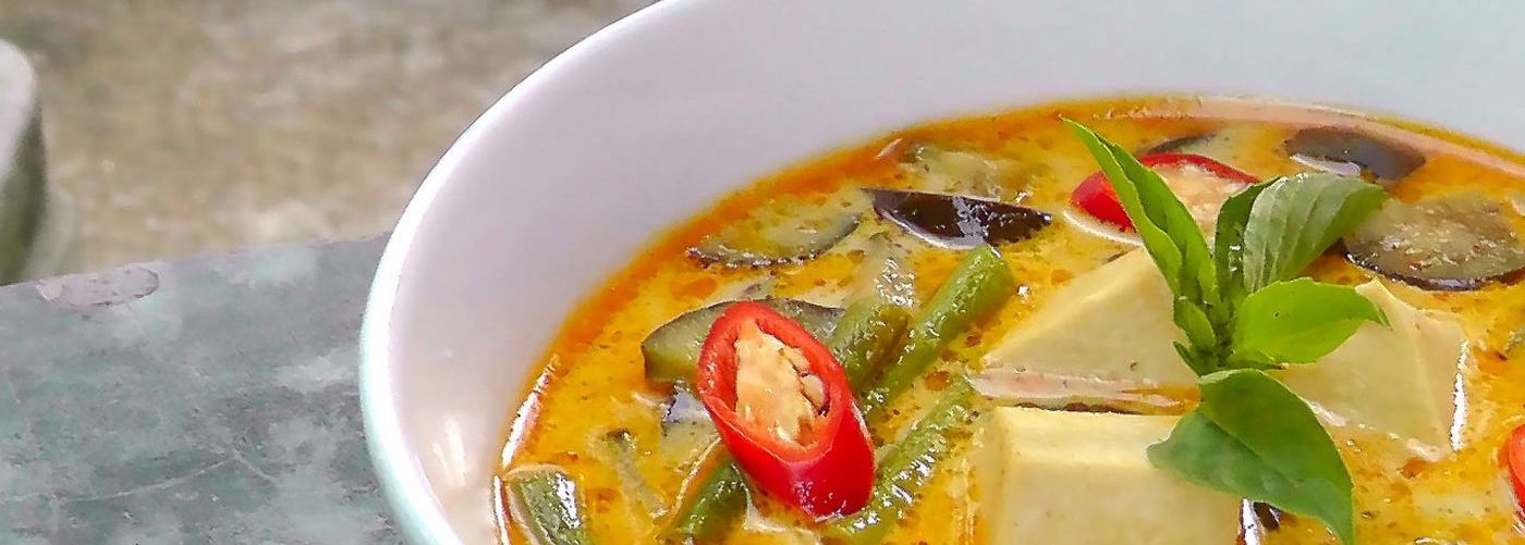 Тайская кухня, Тайский Карри суп с лапшой и тофу